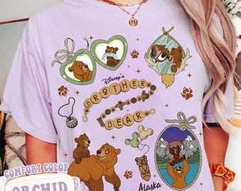 Disney Brother Bear Kenai And Koda T-Shirt, Vintage Alaska Bear Tee, Brother Bear Leopard Bow Shirt, Family Matching Tee, Animal Kingdom Tee