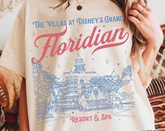 Vintage Grand Floridian Resort & Spa T-Shirt, The Villas at Disney’s Grand Floridian Shirt, Disney World Trip Tee, Disneyland Outfit