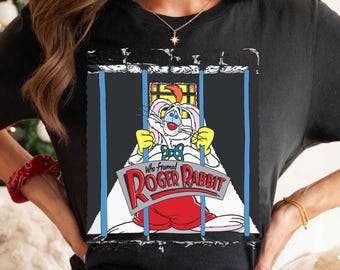 Vintage Roger Rabbit T-Shirt, lustiges Disney, das Roger Rabbit Film-T-Stück rahmte, Disneyland-Familienreise, Disney-Urlaub, der zusammen passt 2026 Hemd