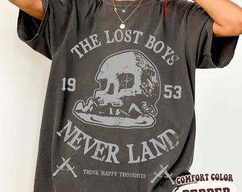 Vintage Disney Peter Pan-shirt, Lost Boys 1953-T-shirt, Neverland cadeau voor haar of hem, retro sprookjesshirt, klassiek Disney fanshirt