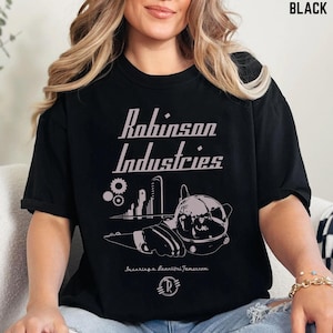 Vintage 90s Disney Robinson Industries T-shirt, Futuristic Tonal Portrait Shirt, Inspiring a Beautiful Tomorrow Shirt, Disney Fans Gift