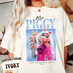 Disney Miss Piggy Original Diva T-Shirt, The Muppets Shirt, Retro Miss Piggy Tee, Funny Miss Piggy Shirt, Disney Girl Trip Tee, Gift for Her