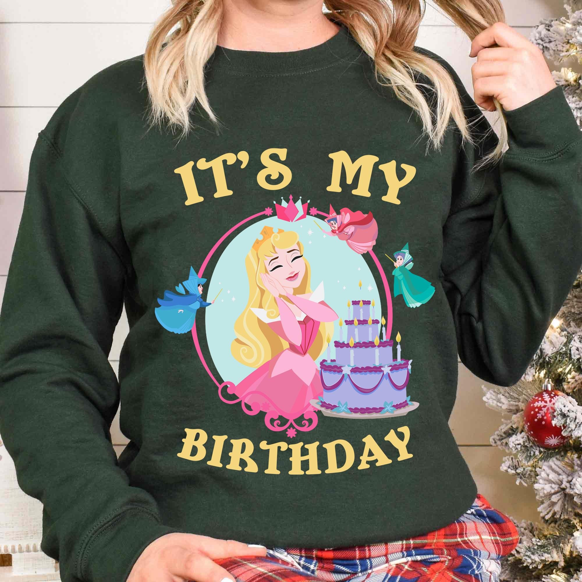 Aurora Princess It's My Birthday T-shirt, Sleeping Beauty Three Fairies Shirt, Sleeping Beauty movie Tee, Disneyland Girl Trip 2024
