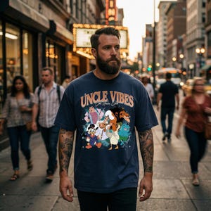 Disney Scrooge McDuck Scar Uncle Vibes T-Shirt, Cool Uncles Club Tee, Disney Uncles Bootleg Tee, Father's day Gift, Gift For Uncles