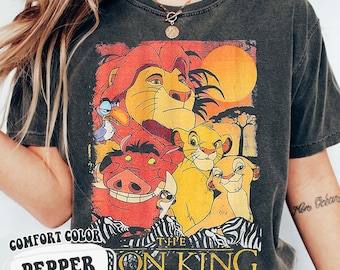 90s Disney Lion King Characters T-Shirt, Simba Nala Timon Pumbaa Tee, Vintage Lion King Shirt, Animal Kingdom Outfit, Hakuna Matata Shirt