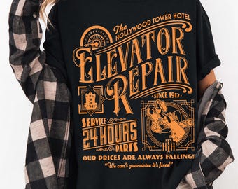 Disney Tower Of Terror Goofy Repair T-Shirt, Retro Twilight Zone Tee, Hollywood Tower Hotel Shirt, Disney Goofy Tee, Goofy Halloween Shirt