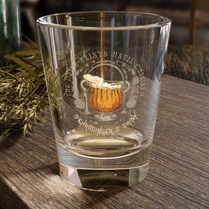 シュレディンガーのビールショットグラス、科学愛好家へのプレゼントに最適、バー用品、ユニークな装飾、面白いドリンクグラス、ホームバーの必需品、