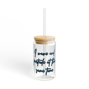 Science quantum physics dual particle nature funny gift for teacher student scientists physicist Sipper Glass, 16oz