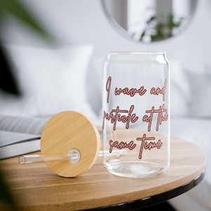 Dual particle nature Science quantum physics funny gift for teacher student scientists physicist Sipper Glass, 16oz