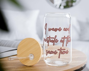Quantum Physics Sipper Glass: Funny Science Gift for Scientists (16oz)