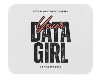 Daten Girl Mauspad: Schreibtischzubehör für Tech Lover