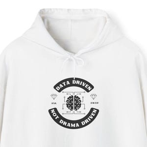 Data Driven Hoodie: Unisex motiverande teknisk tröja