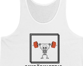 Schrödinger's Gym Tank Top: Science Humor Workout Shirt