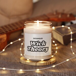String theory Quantum Physics Candle Science Themed Gift for Physicists Fun Physics Gift Quantum Mechanics Candles Scented Soy Candle, 9oz