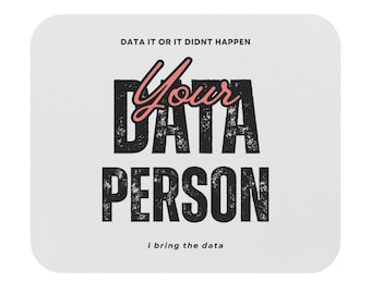 Daten Person Mauspad: Tech Lover Schreibtisch Accessoire