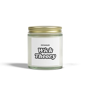 Quantum Physics Candle Science Themed Gift for Physicists Fun Physics Gift Quantum Mechanics Candles, Coconut Apricot Wax (4oz, 9oz)
