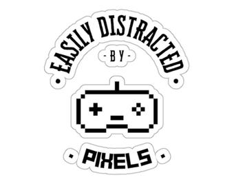 Sticker Pixel Lover : cadeau pour gamer, sticker pour jeu vidéo