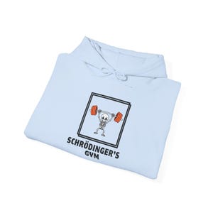 Schrödingers Gym Hoodie, Quantum Physics Sport Sweatshirt, Workout Pullover, Fitness Pullover, Lustiger Katzen Wissenschaft Hoodie