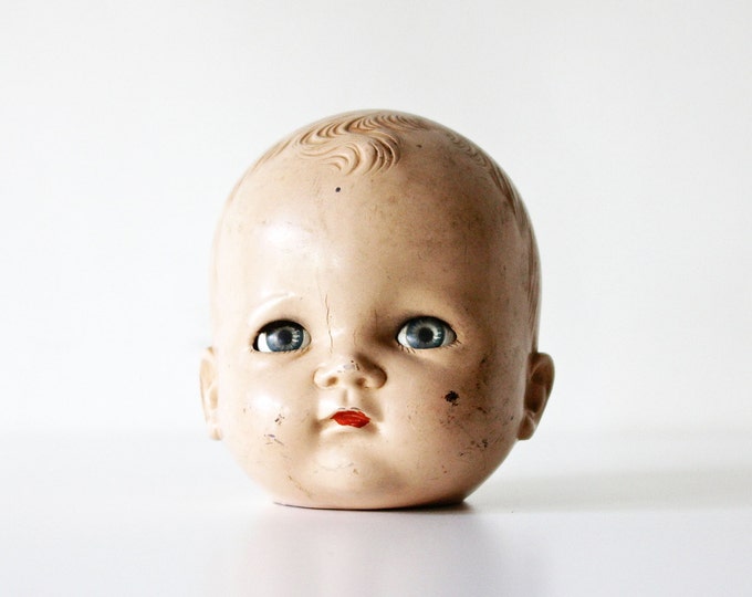 Dress Her up Vintage Doll Head Composite Supplies Home Etsy