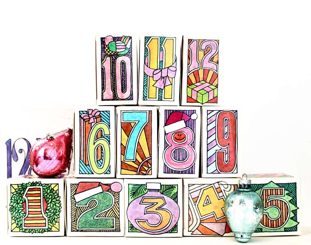 Vintage 12 Days of Christmas Boxes Vintage Harry and David Retro