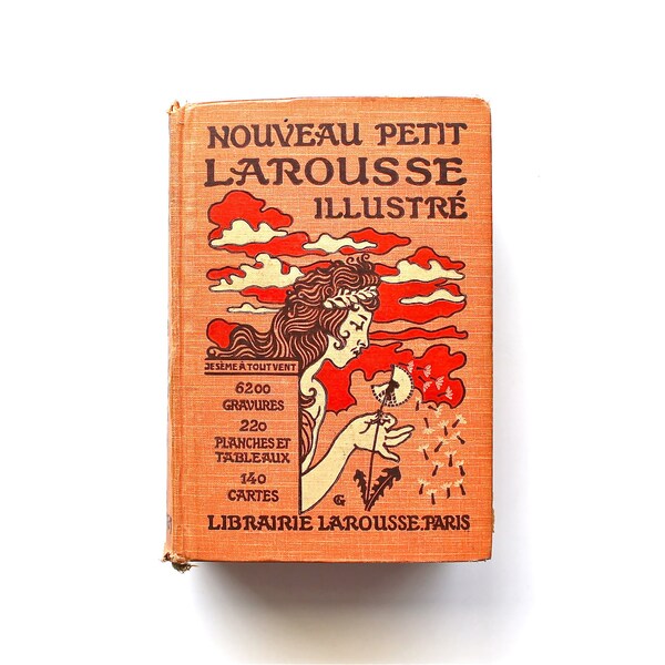 Fancy French - Antique 1926 French Larousse Illustrated Encyclopedia