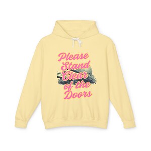 Epcot Hoodie, Stand Clear of the Door Sweatshirt, Disney Hooded Sweatshirt, Unisex Lightweight Sweatshirt, Epcot Gift, Disney Apparel