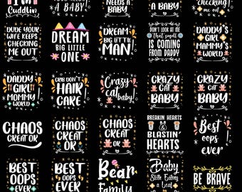 Baby SVG Clipart Bundle | Onesie Designs for Cricut (Digital Download)