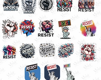Feminist Quote PNG Bundle: Protest Clipart, Activist Graphics (Digital Download)