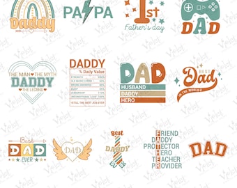 Funny Father's Day SVG Bundle: Dad Shirt Design (Digital Download)