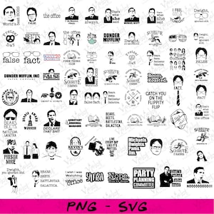 THE OFFICE Bundle SVG, The Office Tv Show, The Office Clipart, The Office Vector, Digital, Designs The Office, The Office Regional Manager