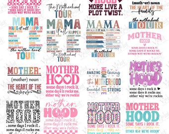 Mom Life SVG Bundle: Retro Mother's Day Clipart (Digital)