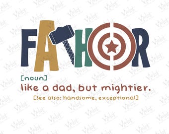 Father Hero SVG: Super Dad Cut File (Digital Download)