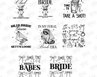 Junggesellinnenabschied SVG Bundle: Hen Party Cut Files (Instant Download