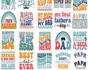 Retro Dad SVG Bundle: Father's Day Shirt Designs (Digital Download)