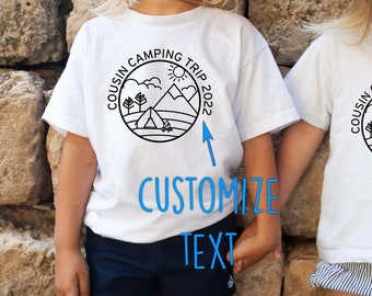 Cousin Camping shirt. Cousin Camping Trip 2023. The Original Cousin Crew Shirts. Name and numbers are extra! link in info.sizes NB -3XL