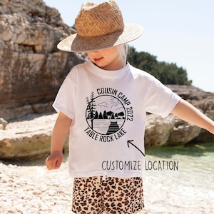 Cousin Camp 2025 shirt or Cousin Crew 2025 shirt.  Cousin Lake Vacation. The Original Cousin Crew Shirts. Sizes NB -3XL