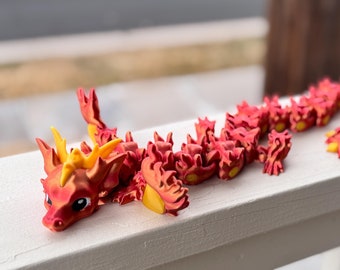 Sun Dragon | 3D Printed Articulated Flexi Dragon