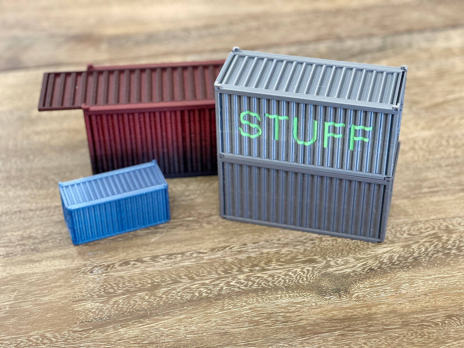 Tiny Shipping Container | Intermodal Container | Cargo Container | Desk ...