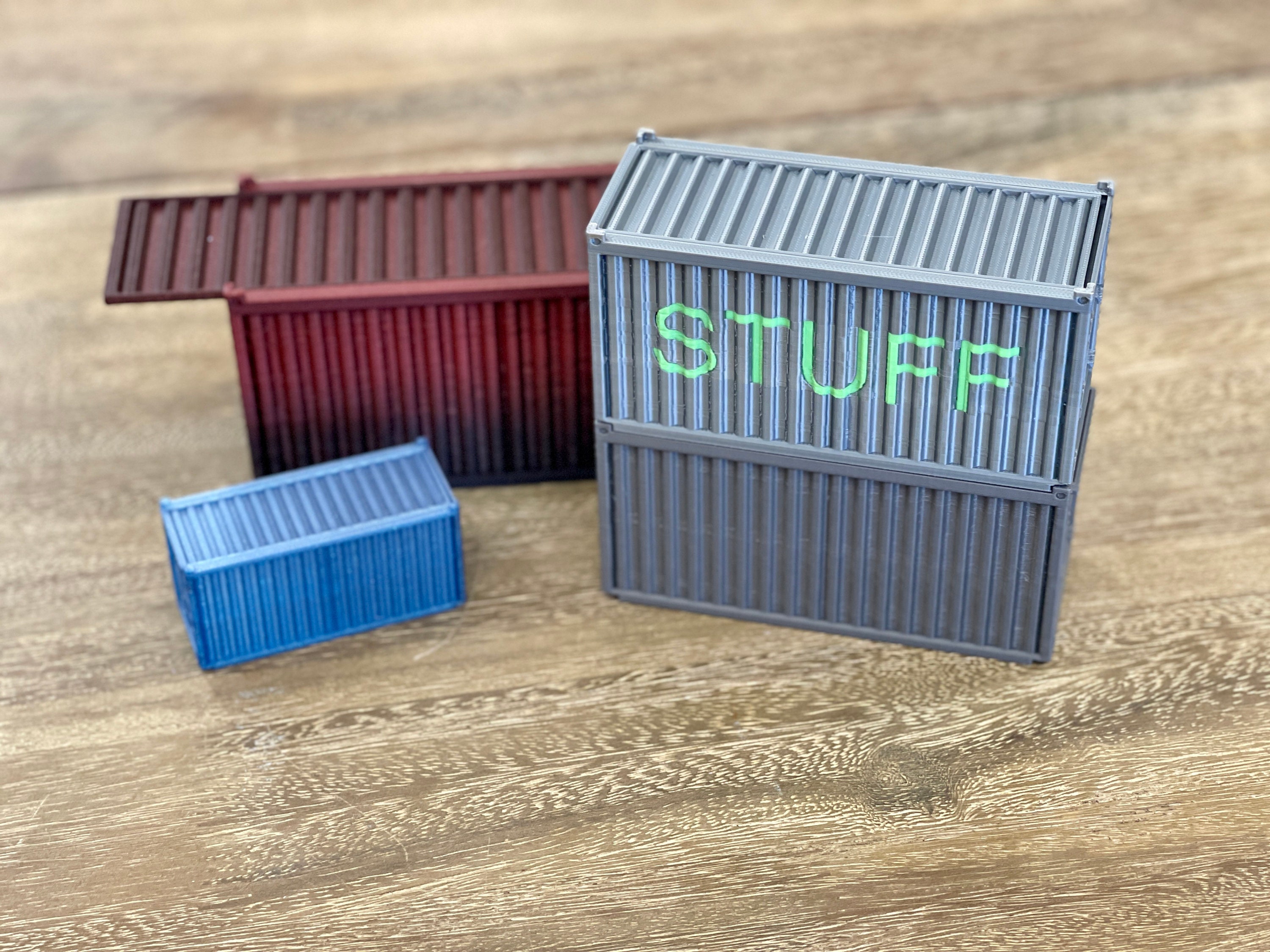 Mini Container Accessories Tiny Shipping Container | Intermodal Container | Cargo Container | Desk ...