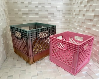 Organizador de escritorio/caja de leche en miniatura impreso en 3D, regalo de San Valentín