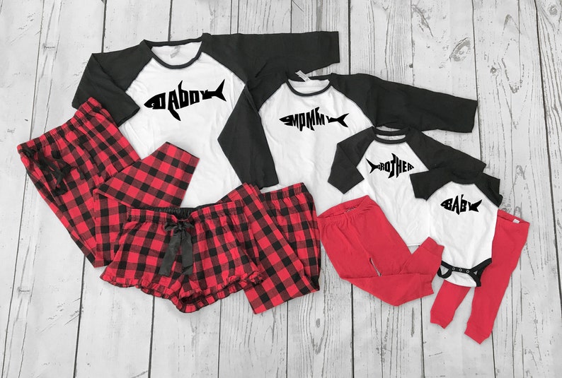 baby shark family pajamas