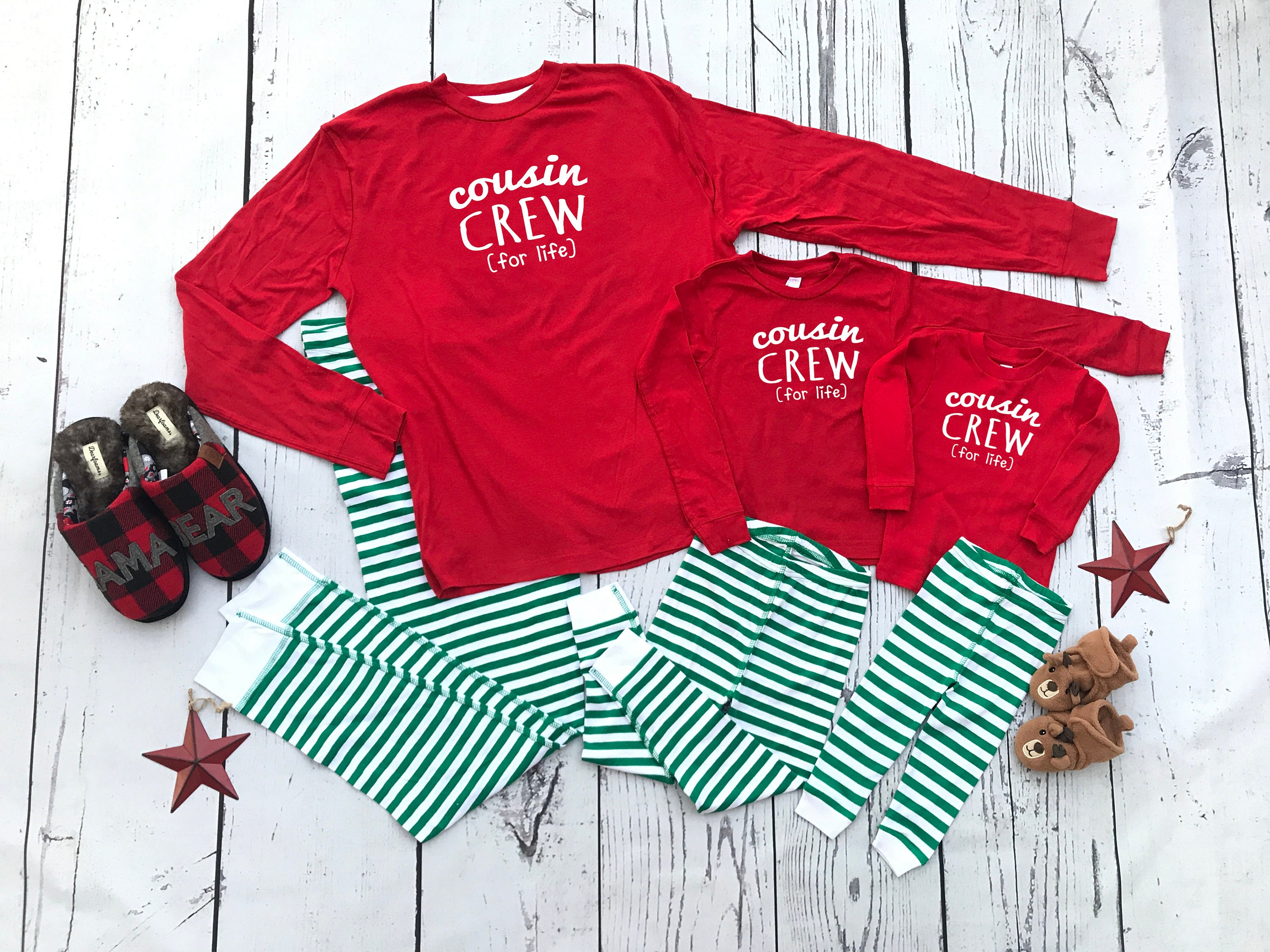 Cousin Crew Pajamas | Christmas Crew Pajamas | 6 Mo to Adult 2XL