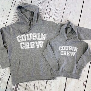 Cousin Crew Hooded Sweatshirt 2T to Adult 2XL Cousin Crew Hoodie | Holiday Cousin gift