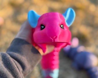 3D Printed Articulated Chinchilla – Whimsical Collectible Toy