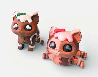 Gingerbread Cat By Teal Cat Creative | Articulated Critter