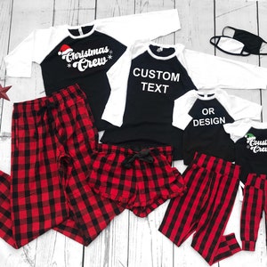 Custom Christmas Family Matching Outfits | Cousin Crew Buffalo Plaid Clothing set or Shirt only. Newborn-3XL | Matching Holiday shirts