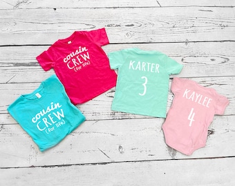 Personalized Cousin Crew Shirt | Matching Family Reunion Tees