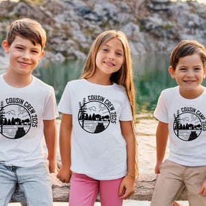 Cousin Crew or Cousin Camp 2025 shirt. Cousin Lake Vacation. The Original Cousin Crew Shirts. Name and numbers included!