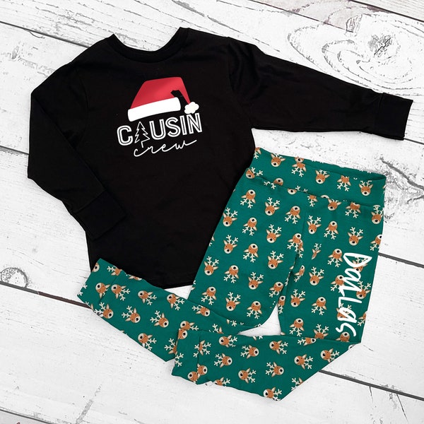 Christmas Pajama Pants and or shirt | Mix and Match Holiday Pajamas | The Original Cousin Crew | Handmade | Items sold individually