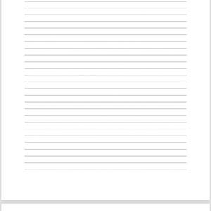 Plain Notebook Paper